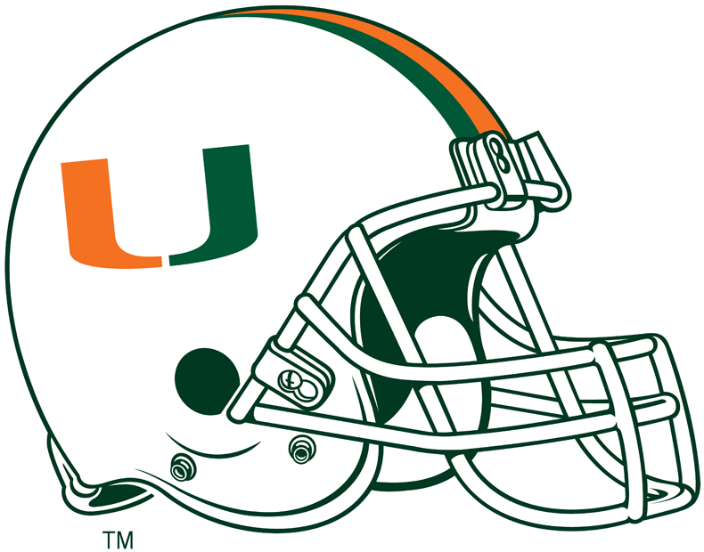 Miami Hurricanes 2000-Pres Helmet Logo iron on transfers for T-shirts